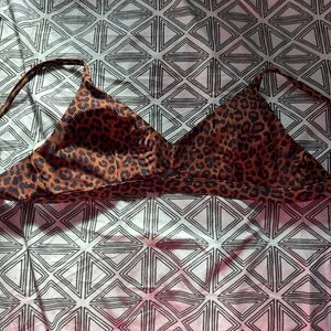 Cheetah bikini top